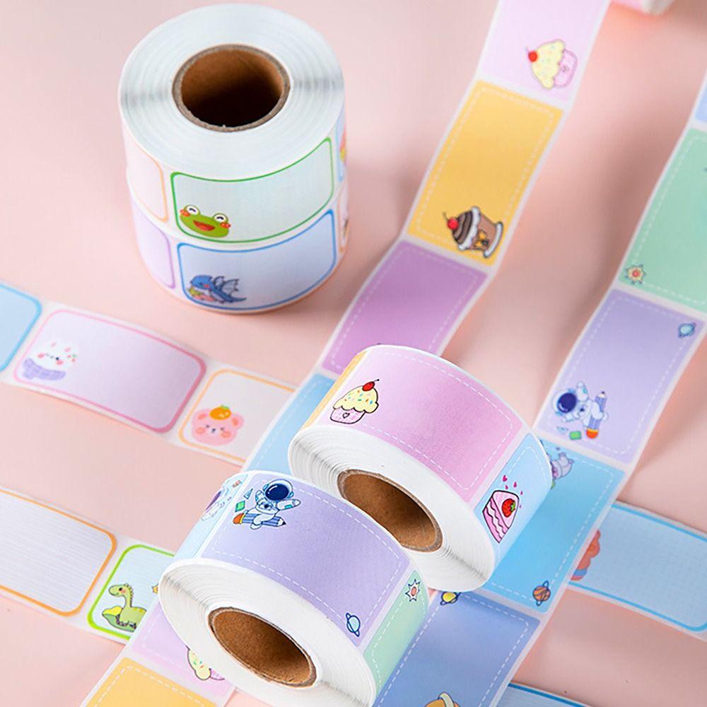 100/280Pcs/Roll Self-adhesive Labels Sticker Handwritten Student Stationery Name Sticker School