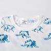 Dinosaur print new short-sleeved children's T-shirt children's casual tops for boys and girls