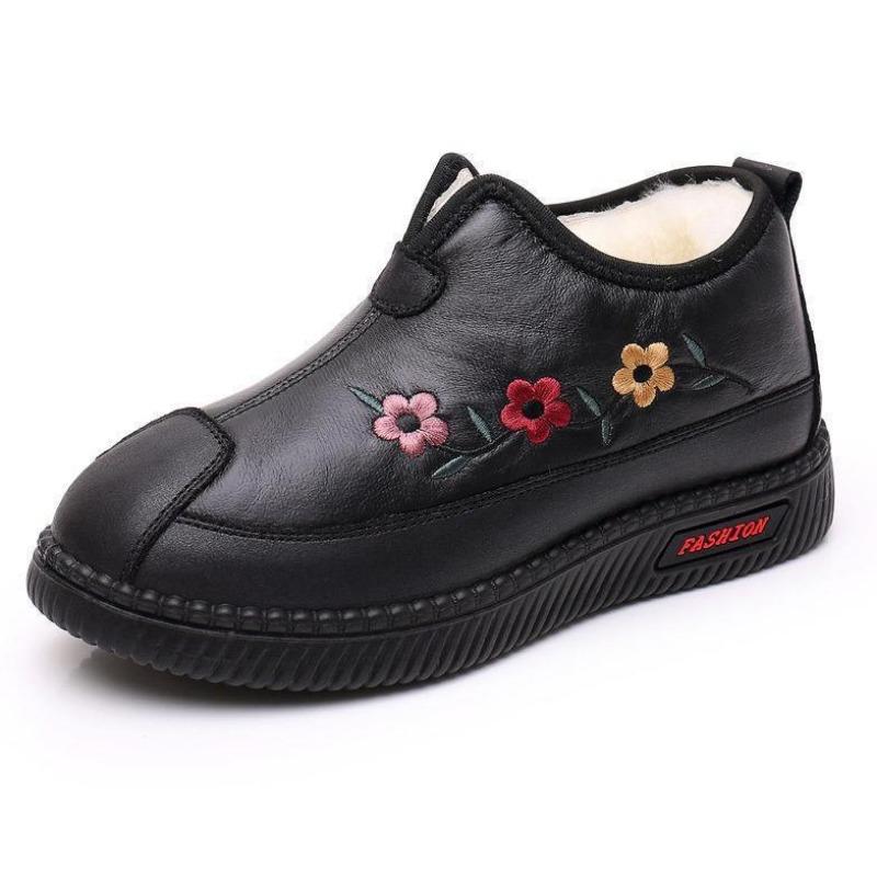 Женские зимние ботинки-мокасины, домашняя обувь из нечеткого плюша из искусственного меха, зимняя теплая Нескользящая обувь из пены с эффектом памяти, для дома и улицы