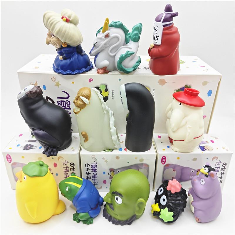 Spirited No Away Face Man Anime Character Figure Abs Collectible Finger Set Toy