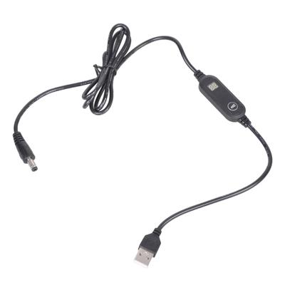 Регулируемый кабель питания 5В 9В 12В USB на 5.5x2.5мм с экраном для камеры, вентилятора, электронного устройства