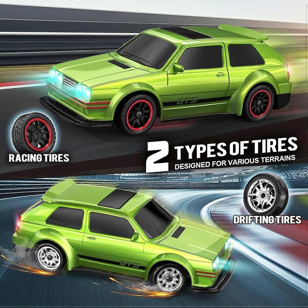 Mini RC Drift Car 1/43 with Gyroscope, 4WD Full Proportional RC Car, 2.4GHZ Hobby Grade Remote Control Cars, RTR Model Vehicle, 20+KM/H High Speed for