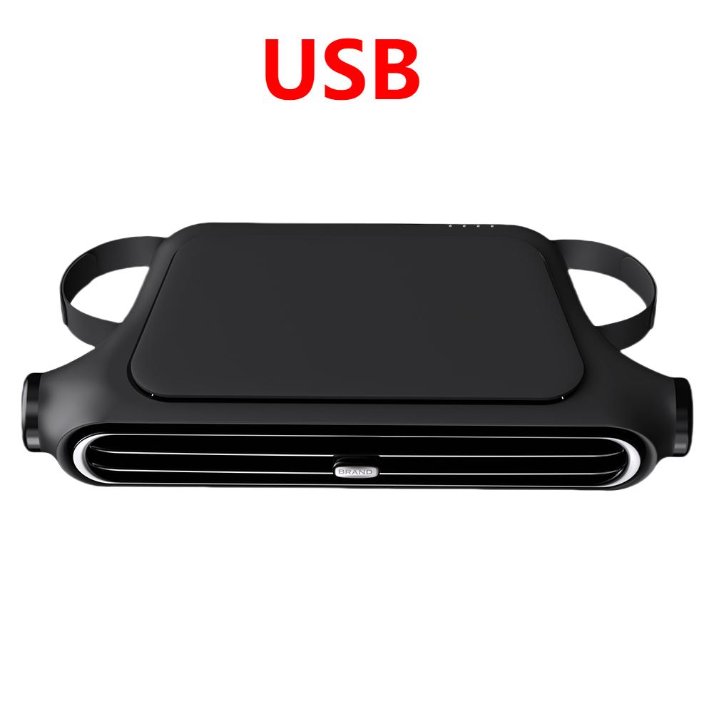 Car Headrest Cooling Fan 3 Speeds Adjustable Electric Car Air Cooling Fan 5V/2A Car Rear Backrest Fan Car Interior Accessories