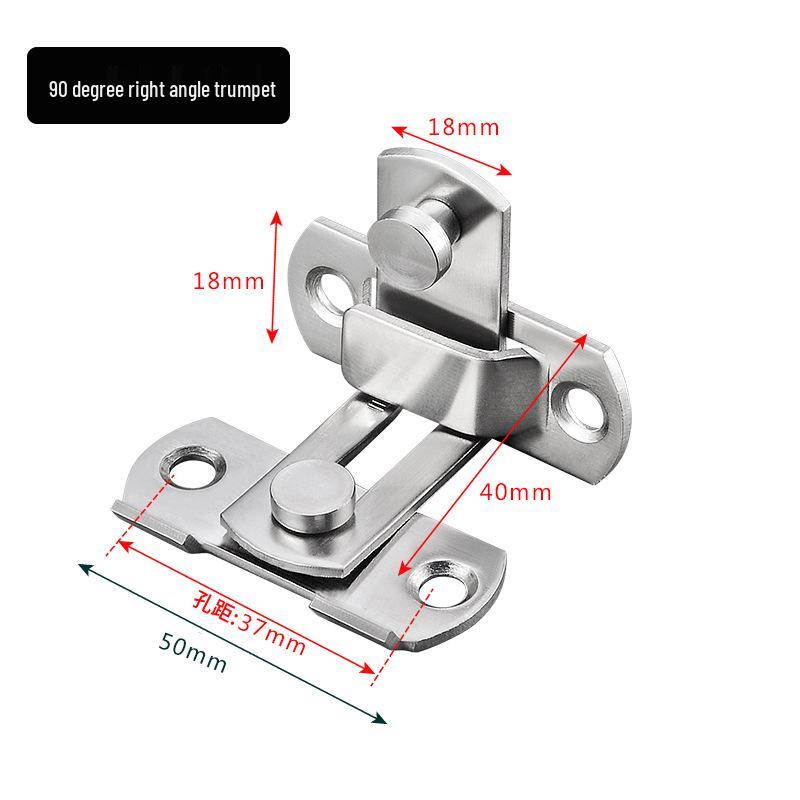 Modern Stainless Steel Sliding Bolt Latch for Bathroom, Pet Cage, Barn Door, Anti-theft Lock