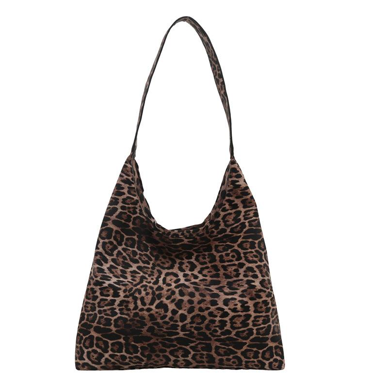 Popular Leopard Print Bag for Women Autumn and Winter New Fashion Tote Bag for Women Ins One Shoulder Carry