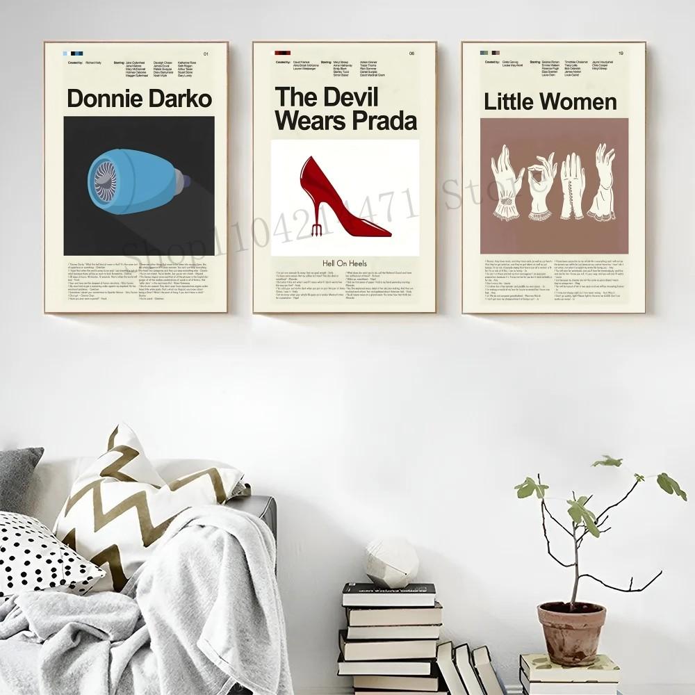 1 шт. Винтажный фильм 80-х годов «Криминальное чтиво» Фильм «Шоу Трумана» Плакат HD Постеры для дома, комнаты, бара, кафе Декор Искусство Настенная живопись Картина