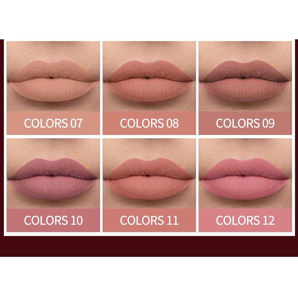 HANDAIYAN Mattike Mistige Lip-glês Fan Lip Is Maklik Om Waterdicht Te Kleuren, Net Maklik Te Ferdwinen, Net Bukten, Lippe-ferve-floeistof