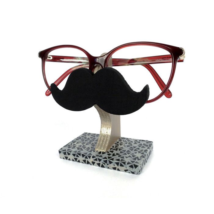 MUSTACHE GLASSES HOLDER 100x90x50mm