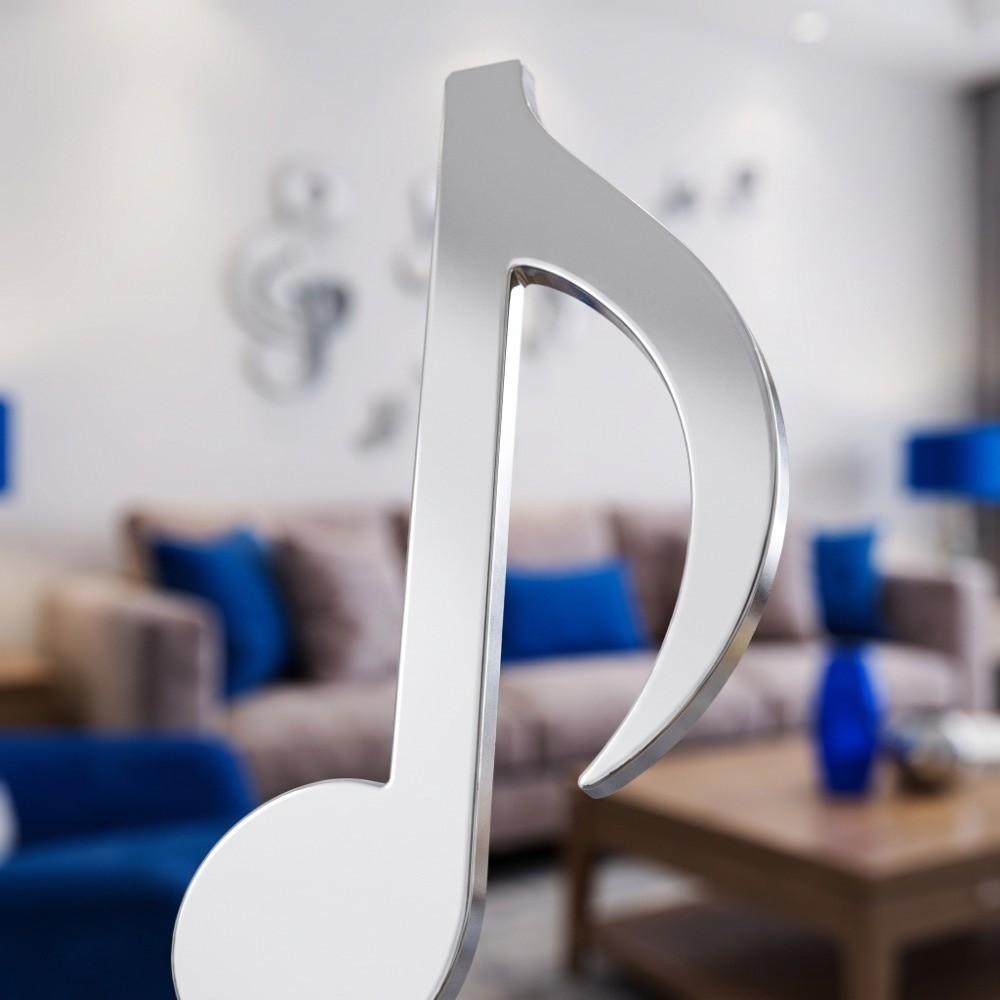 3D Look Mirror Wall Sticker Removable Finish Wall Art Decal DIY Embossed Wall Decal Living Room