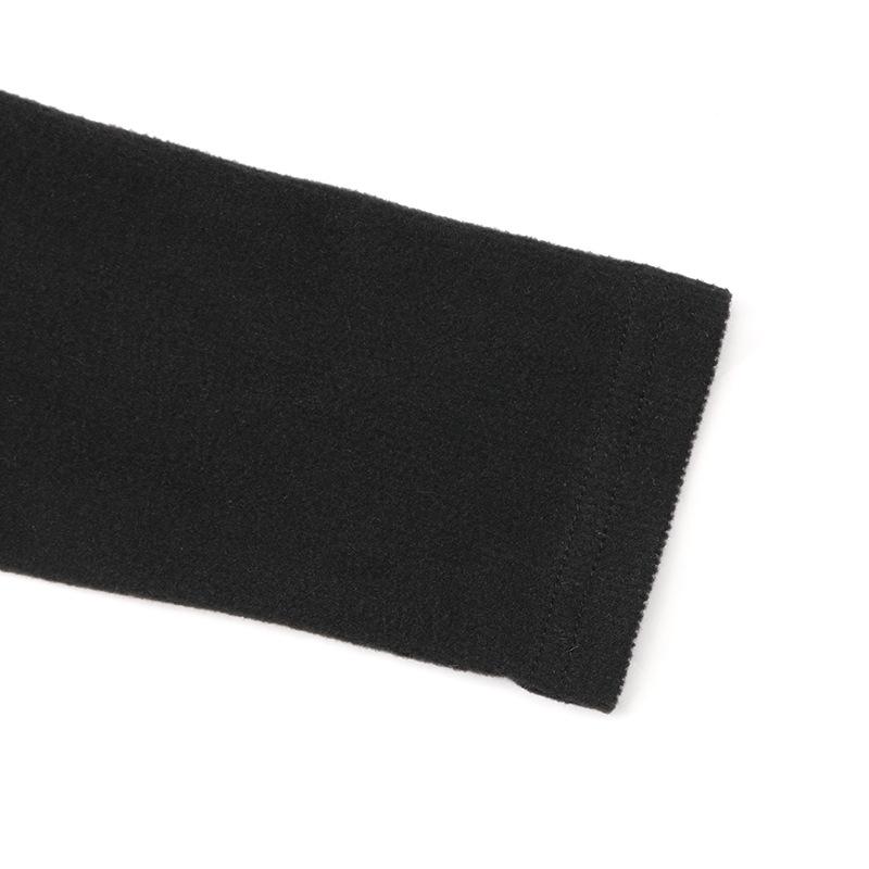 Осенний женский комбинезон с круглым вырезом и полосками, черный, с длинными рукавами