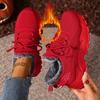 Women's Winter Sneakers With Fur Warm Sneakers For Woman Plush Breathable Mesh Ladies Casual Shoes