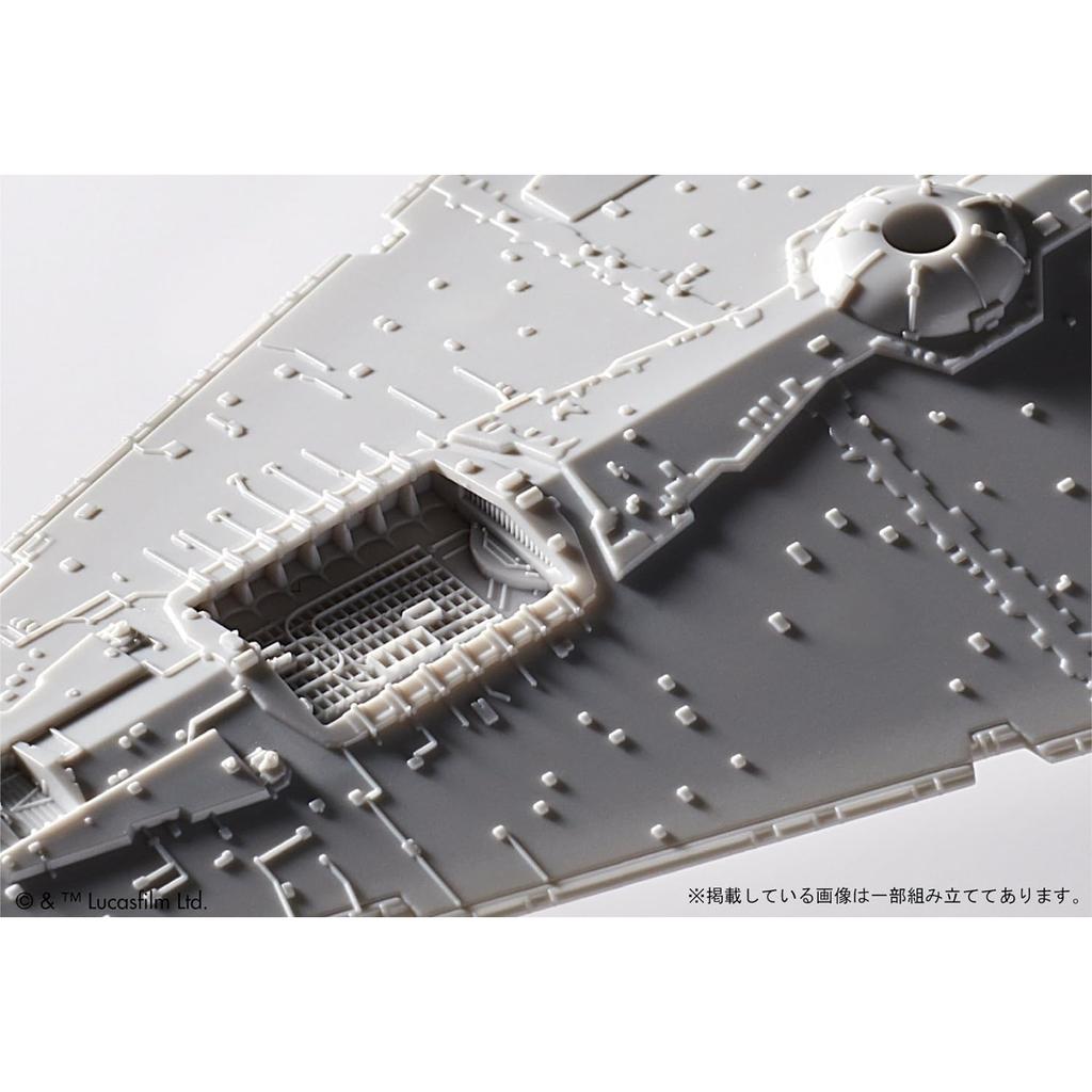 BANDAI SPIRITS Модель транспортного средства Star Wars 001 Звездный разрушитель, предварительно окрашенный пластиковый набор для моделирования
