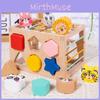 Wooden Animal Shape Color Blocks For Kids Diy Assembly Educational Cognitive For