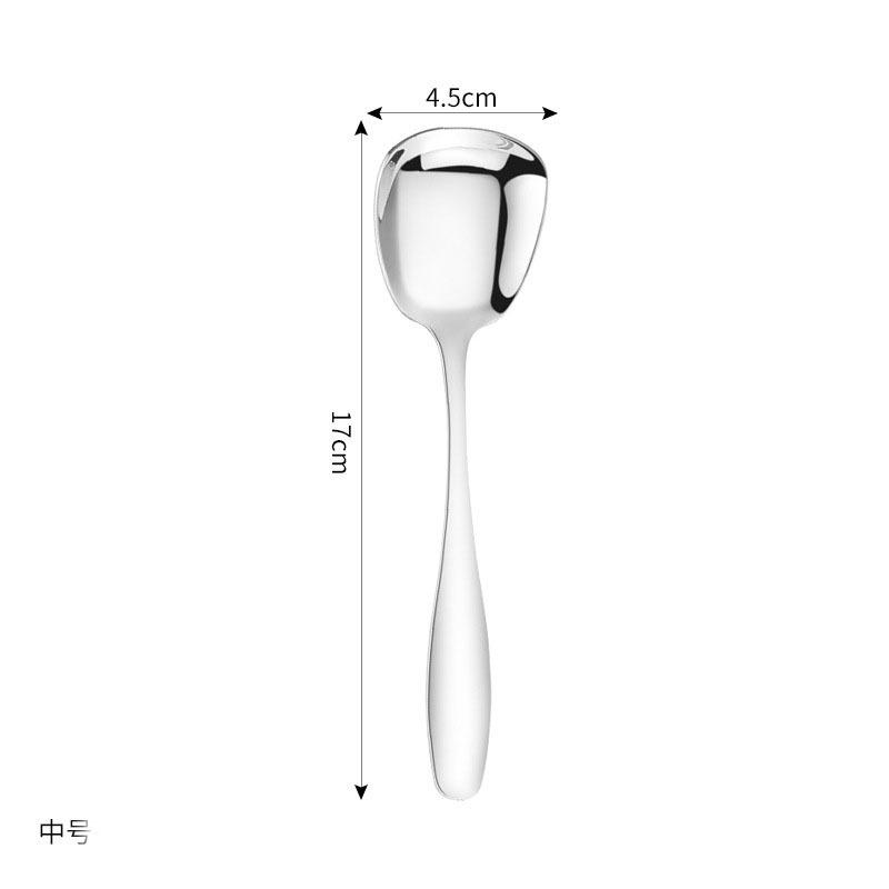 Stainless Steel Spoons Rice Spoons Simple Western Spoons Soup Spoons Ice Cream Spoons Household SpoonsWatermelon Spoons