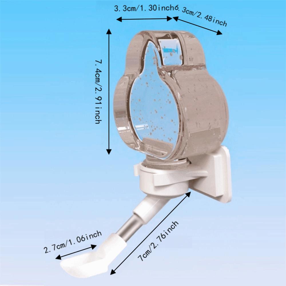 Leak Proof Automatic Bird Water Dispenser Drip Free Vertical Bird Cage Drinking Feeder Gravity Fed Cloud Shaped