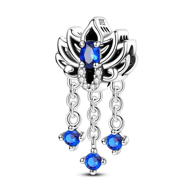 Blue Plane Devil'S Eye Charm Beads Original Charms Plata Copper Moon Cute Cat Pendants Fit Bangle Bracelet Diy Jewelry