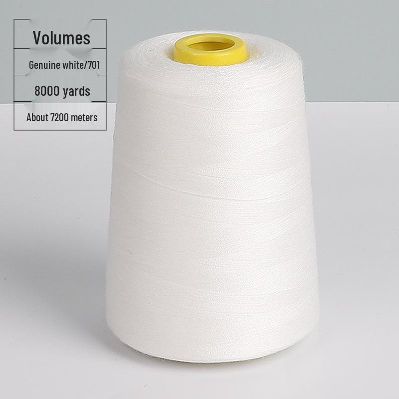 Пагода 402 Белая Полиэстеровая Швейная Нить для Машинного и Ручного Шитья