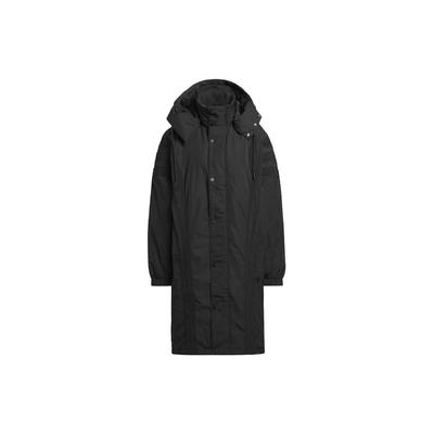 adidas Ivy Park X Originals FW23 Однотонная повседневная парка с длинными рукавами унисекс Верхняя одежда Черный IK9606