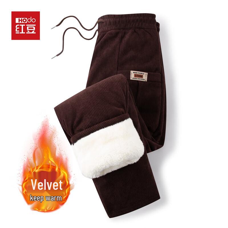 Женские вельветовые брюки прямого кроя на флисовой подкладке Hodo