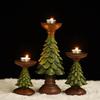 Christmas Tree Candle Candlestick Household Decorations Festive Atmosphere Decorations Xmas