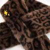 Soft Leopard Print Scarf Windproof Winter Scarf Outdoor Cross Scarf  Women's Wear