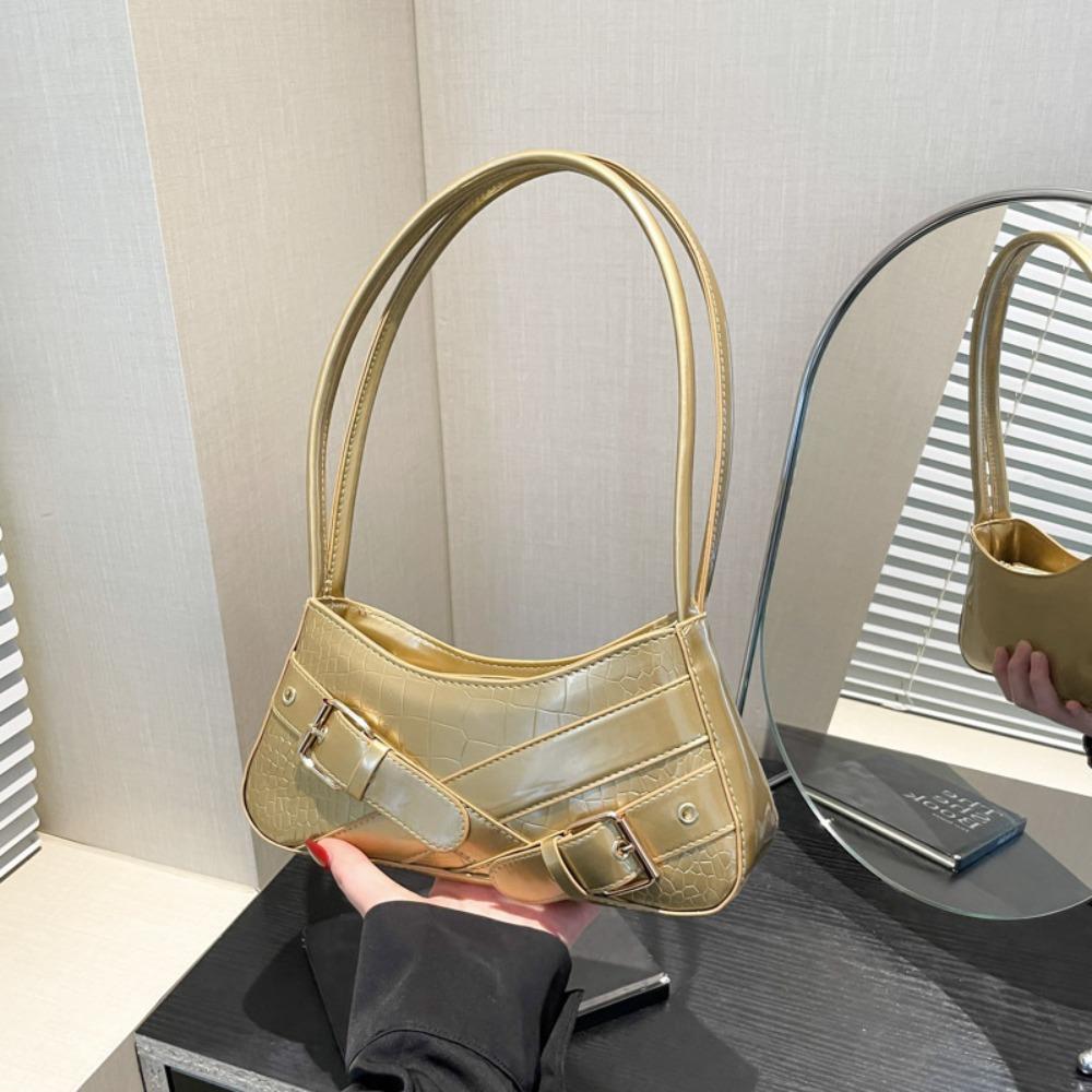 New Design Y2k Shoulder Bags Harajuku Spicy Girls Handbag Sweet Cool Belt Buckle Armpit Bag Women