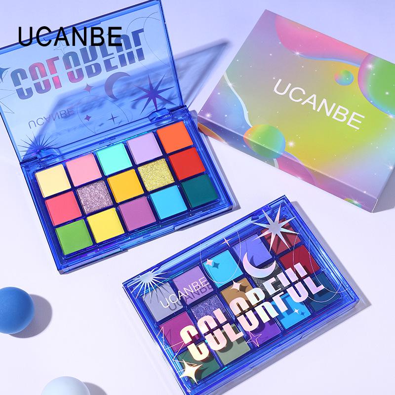 UCANBE Палетка теней для век Sweet Dreamland 15 цветов, шиммерные и матовые - Высокая пигментация, для сценического и косплей макияжа