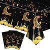 Disposable Eid Mubarak Tablecloths Waterproof Ramadan Decoration 2026 Table Cover  Party Supplies