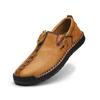2025 популярная кожаная обувь мужская однопедальная прошитая подошва повседневные мужские лоферы большого размера мужская обувь 4748
