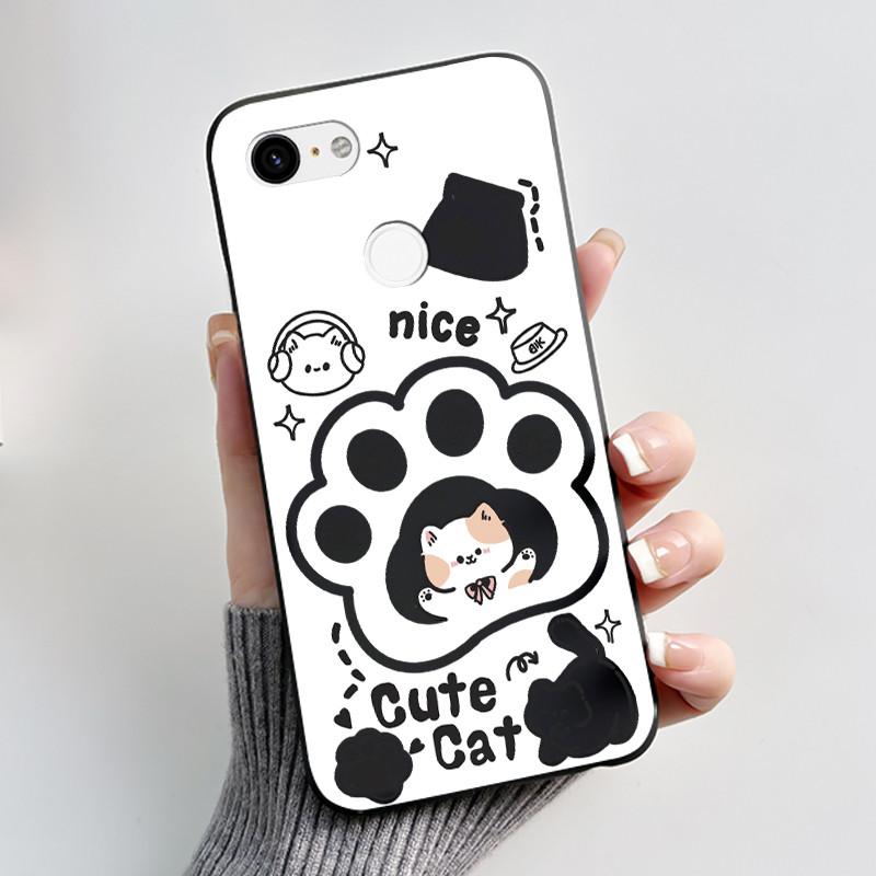 Милый Чехол Для Google Pixel 3/Pixel 3XL Печатный Корпус Funda Для Google Pixel 3A XL Coque Защитная Крышка Мягкий Силиконовый Кейс