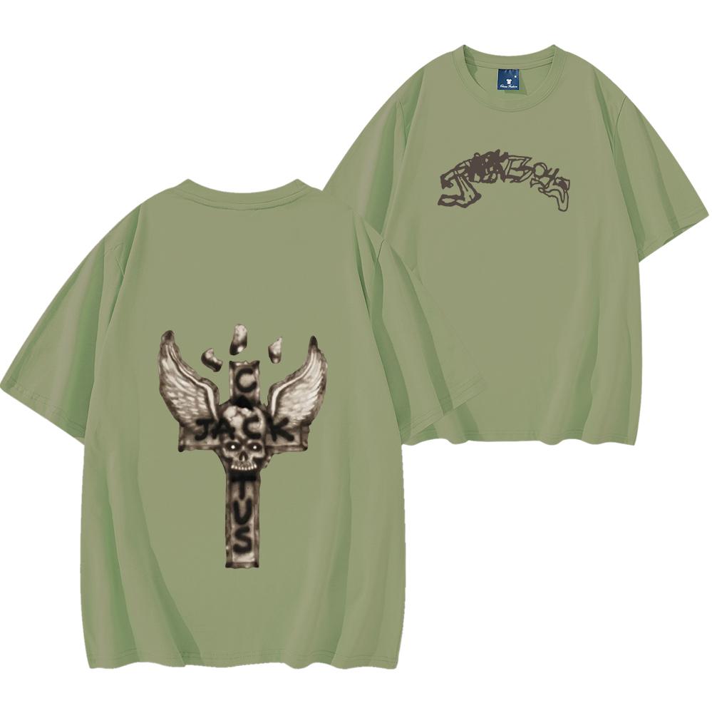 Футболка Travis Jackboys 2 Astroworld Rap Tee Streetwear Графическая футболка Hip Hop Концертная футболка Унисекс в винтажном стиле Rap Мерч