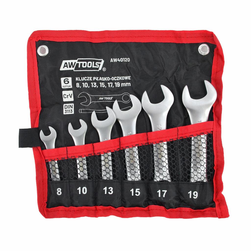 AW Tools Short Combination Spanner Set (Pack of 6)