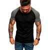 Men'S Sports Work Base Daily Wear T-Shirt Summer Men'S Solid Color Slim Fit Casual T-Shirt Short Sleeved Top