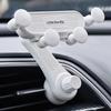 Car Air Outlet Phone Holder Auto Air Vents Hook Fixed Navigation Bracket Anti Shake Gravity Holder Extendable Mobile Phone Stand