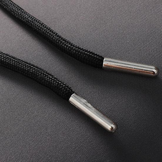 Men Down Jacket Hooded Drawstring Long Sleeve Zipper Closure Jacket Solid Color Two Side Pockets Windproof