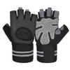 Outdoor Cycling Gym Exercise Half Finger Gloves for Unisex Long Wrist Hiking Boxing Training Breathable Non Slip Accessories