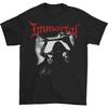 Винтажная футболка унисекс BL488 для любителей музыки группы Immortal, тяжелый хлопок, черная, все размеры, мужская, женская