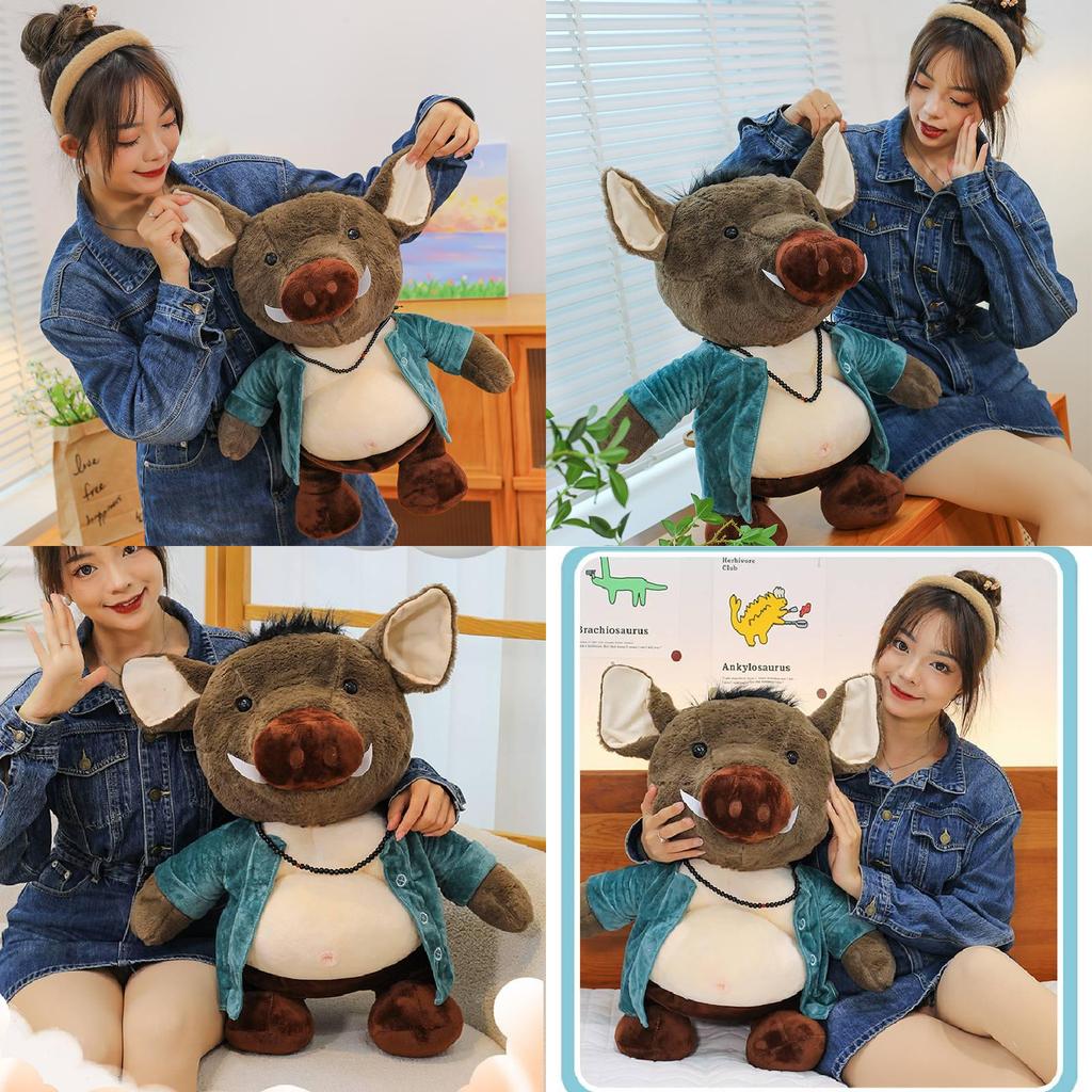 Очаровательная плюшевая кукла Свиньи Бацзе, мягкая игрушка, брелок Черная мифология Укун, подарок для девочек