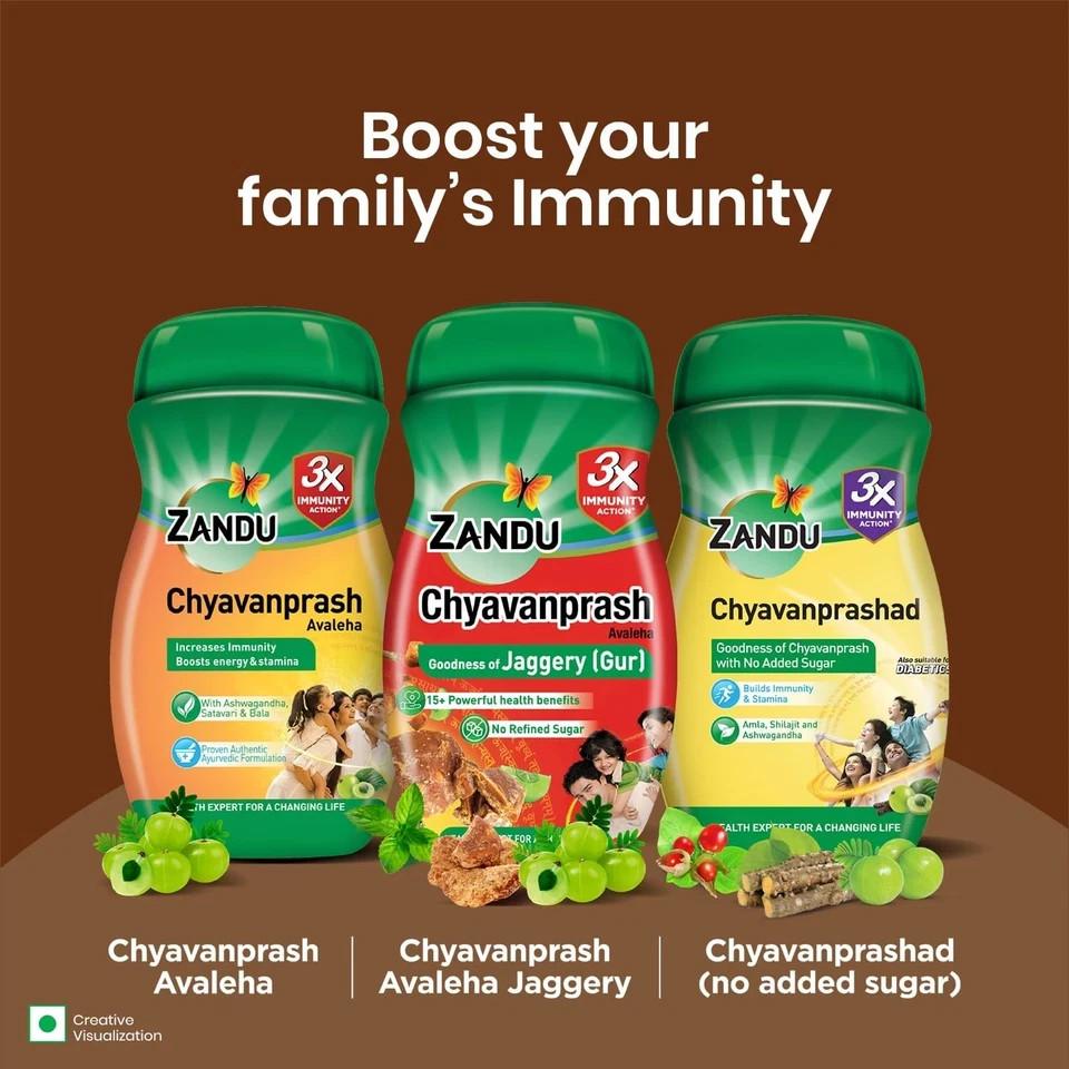 Zandu Chyavanaprash Avaleha 900g, Jaggery, Immunity Booster