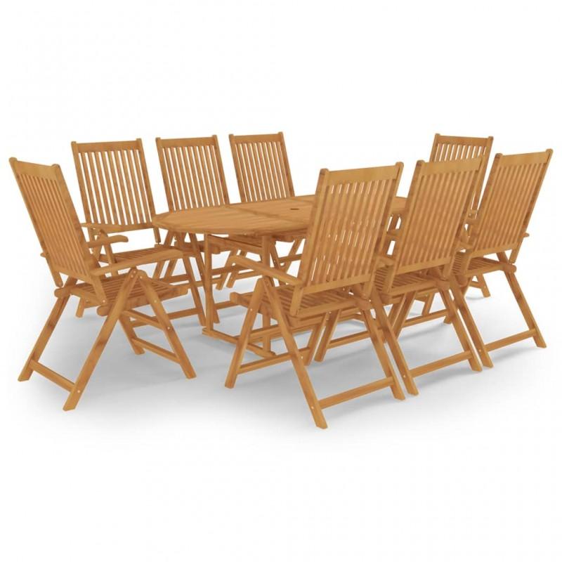 Day and Night - Day and Night Garden Dining Set 9 Pieces Solid Teak Wood