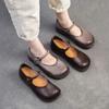 Fashion GKTINOO 2025 Spring New Soft Soled Genuine Leather Retro Flat Shoes Comfortable Lightweight Commuting Women's Shoes