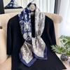 Simulation Silk Scarf Printed Large Square Scarf Women'S Fashion Cashew Nut Scarf Women'S Travel Decoration Beach Towel