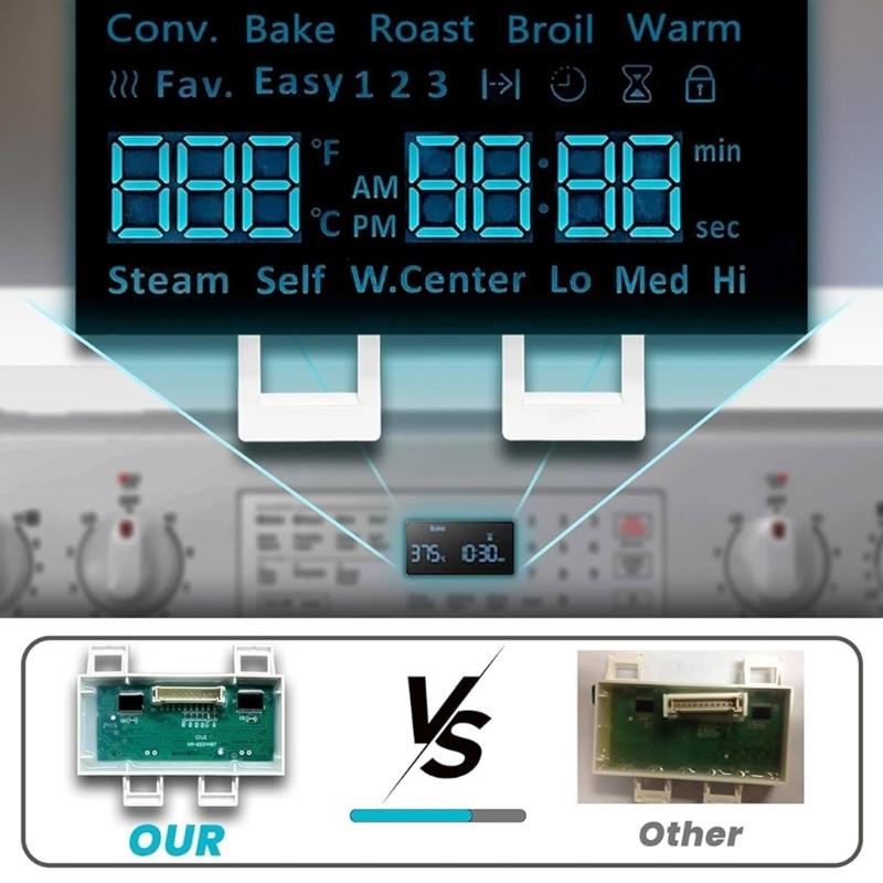 Replacement LED Panel DE07-00129A LED Screen Plastic Texture Suitable for Select Oven/Stove Models Easy Installation