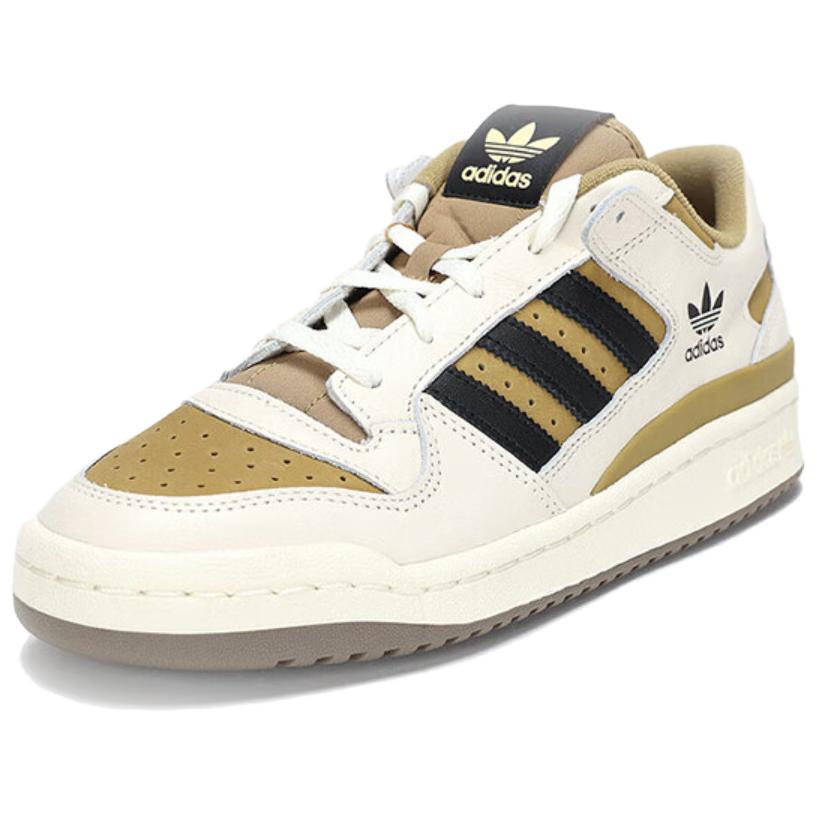 adidas Forum Low CL Chalk White Khaki Unisex Sneakers Cream Core-Black JH6286