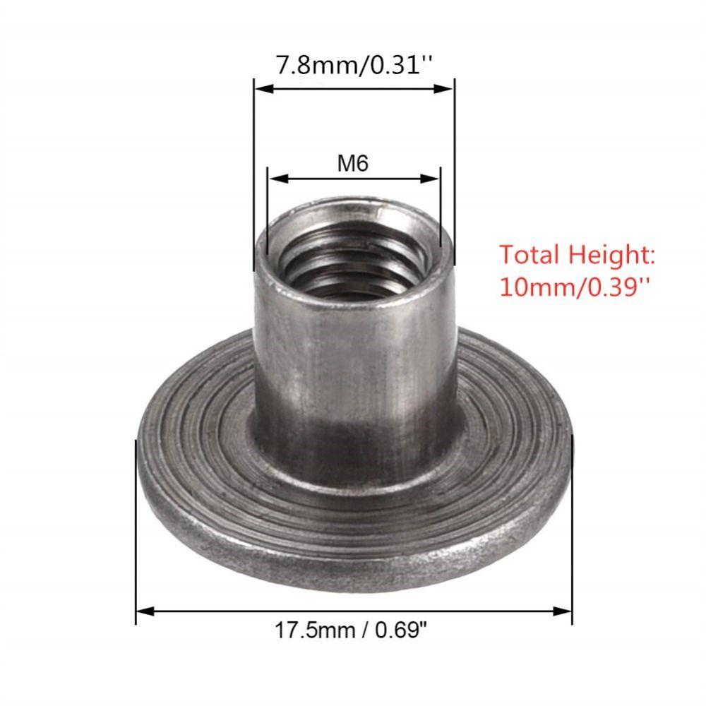 30 шт. M4 M5 M6 M8 M10 Т-образная гайка Фитинг Крепеж Аппаратные гайки Внутренняя резьба