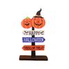 Halloween Decorations Desktop Ornaments Wooden Pumpkin Table Small Ornaments Atmosphere Layout New Scene Props Table