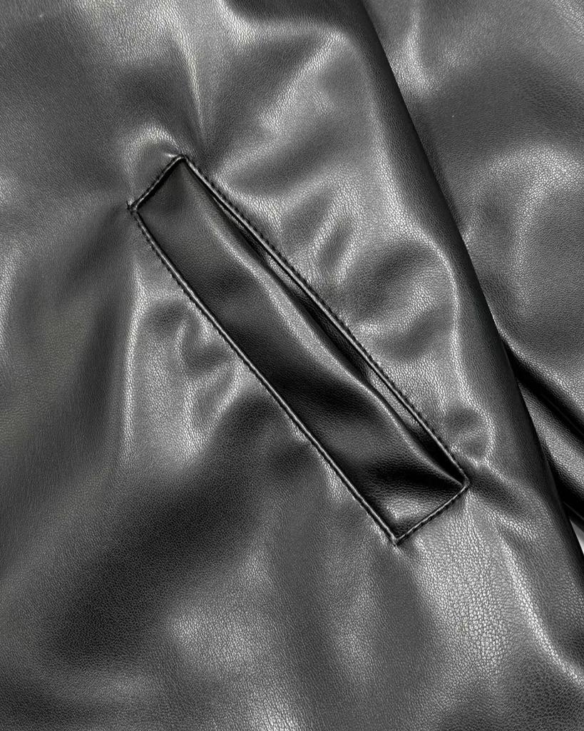 CrossPolo RL Ralph 25 Модный Крутой Стиль для Пары Кожаная Куртка с Лацканами из ПУ - Длинный Рукав, Мода Гонконга и Кореи