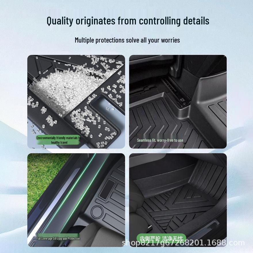 **Wuling Xingguang 730 TPE Floor Mats: Waterproof & Dirt-Proof, Full Surround with Door Sill Protection**