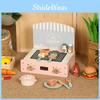Wooden Simulation Kitchen Barbecue And Cooking Utensils Children Toy Set