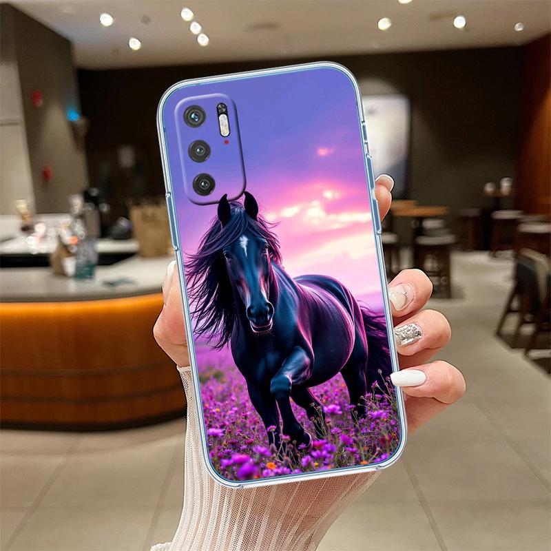 RE28 Fine Horse Transparent Phone Case for Motorola Moto Edge 20 30 40 50 S30 Fusion Ultra Pro Neo Lite + G200 G23